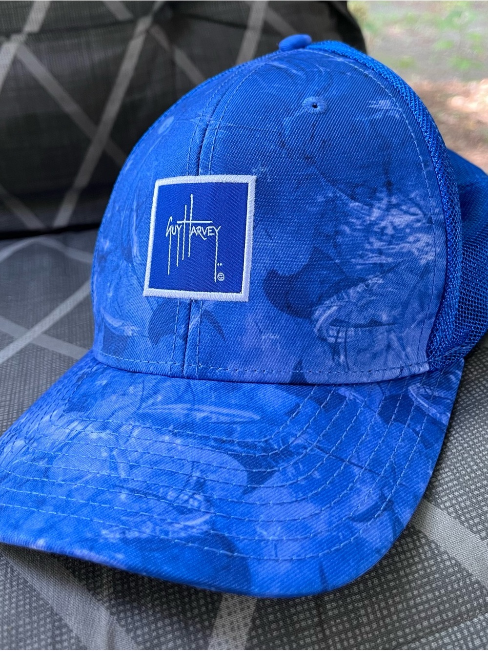 Guy Harvey Cobalt Blue Mesh-Back Trucker Cap